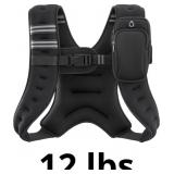 ZELUS Weighted Vest, 12lb Weight Vest with Reflect