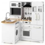 $180 Costzon Corner Kids Kitchen Playset, 11-in-1