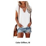 BINLIANG Summer Sexy Women V-Neck Cap Sleeve Cami