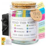 Bible Verse Jar, Read Me When Bible Verses Jar, Ch