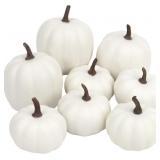 Artgar Pumpkin Decor - White Artificial Pumpkins -
