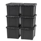 $169 IRIS USA 19 Gallon Lockable Storage Totes wit