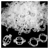 Oligei 200 Pcs Plastic Plant Trellis Clips Holder