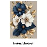 Flowers Diamond Art Kits for Adults-DIY 5D Diamond