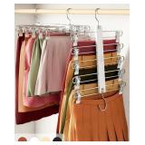 MORALVE Skirt Hangers Space Saving with Clips - 2