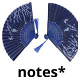 Folding Fan, Beautiful Butterfly Cherry Blossoms H