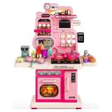 Kids Kitchen Playset, Toddler Play Kitchen Set Toy