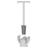 Upgraded Toilet Plunger with Holder, Wall Mounted