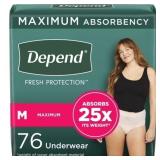 Depend Fresh Protection Adult Incontinence Underwe