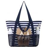 HOMESPON Beach Bag Large Waterproof Sandproof Tote