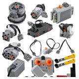 SEEMEY 32Pcs Power Function Kit Set Motor Battery