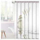 Casual Style Shower Curtain Zen Stone Wild Grass R