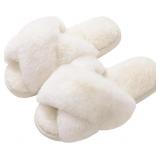 Evshine Memory Foam Fuzzy House Slippers for Women