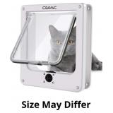 CEESC Medium Cat Door for Interior/Exterior, White