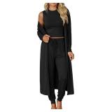 BTFBM Lounge Sets For Women 3 Piece Lightweight Sw