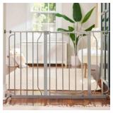 Regalo Easy Step Extra Wide Platinum Metal Walk-Th