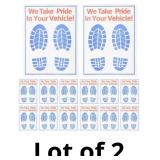 PartyKindom Disposable Car Floor Mats Paper Covers