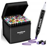 AnyMark Alcohol Markers, 120 Colors Dual Tip Art C
