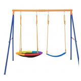 $150 VEVOR Swing Sets for Backyard, 440lbs Load Ca