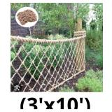 Multi-Use Hemp Rope Net: Natural Jute, 15 Sizes, I
