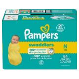 Pampers Swaddlers Diapers, Size 0 (up to 10 lbs),