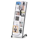 VEVOR Brochure Display Rack, 6-Tier Magazine Liter
