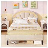 $160 Giantex Full Size LED Bed Frame with Adjustab