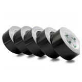 BOMEI PACK 5 Pack Black Duct Tape Roll Crafts, Res