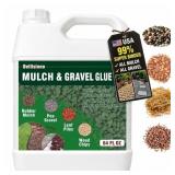 64 oz Mulch Rock Glue for Landscaping, Mulch and P