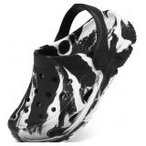 Cubufly Kids Clogs Boys Girls Marbled Tie Dye Gard