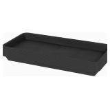 20 Pack Plastic Plant Tray Saucer Rectangular, Hea