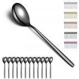 Berglander Black Spoon 12, 12-Piece Stainless Stee