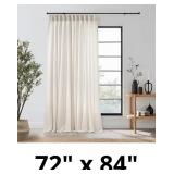 TWODRAPES 72 Inch Wide Pleat Drapes Extra Wide Cur