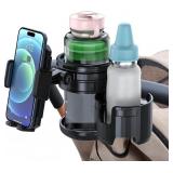 3-in-1 Stroller Cup Phone Holder Attachment, Unive