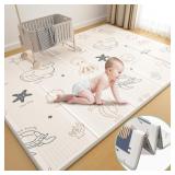 Foldable Baby Playmat, XPE Foam Baby Gym & Play Ma