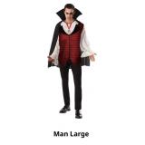 Rubie's Men's Vampire Classic Costume, Multicolor,