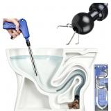 Toilet Auger Drain Snake Cleaner Tool, 52' Upgrade