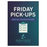 **MUST KNOW FOR FRIDAY PICK-UPS**