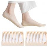 Caudblor Thin No Show Socks, Low Cut Liner Non Sli