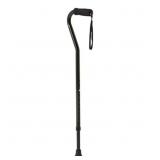 Medline Aluminum Offset Walking Cane is Portable a