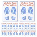 PartyKindom Disposable Car Floor Mats Paper Covers