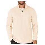 COOFANDY Men's Quarter Zip Up Pullover Lightweight