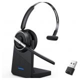 Bluetooth Headset, Wireless Headset with Noise Can