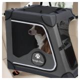 $133 Snagle Paw Dog Car Crate for Back Seat, Porta