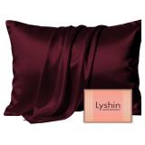 LYSHIN Silk Pillow Cases Standard Size with Hidden