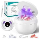 Upgraded Retainer Cleaner, 45kHz Ultrasonic Dentur