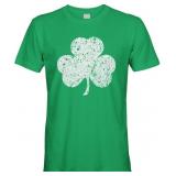 Cybertela Men's White Three Leaf Clover ST Patrick