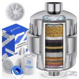 30 Stage Shower Filter with Vitamin C for Hard Wat