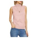 INKOFF Sleeveless Turtleneck Tops Women Mock Neck