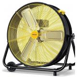 $230 VAGKRI 24 Inch Industrial Drum Fan, 320W High